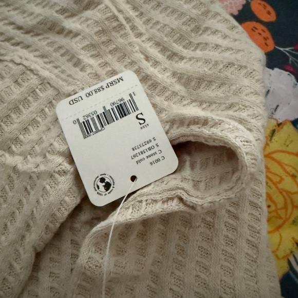 Free People New with Tags cowl neck tunic 🤍💛 - Picture 5 of 5